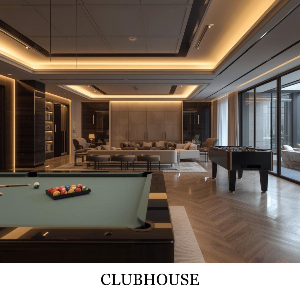 Clubhouse in apartment